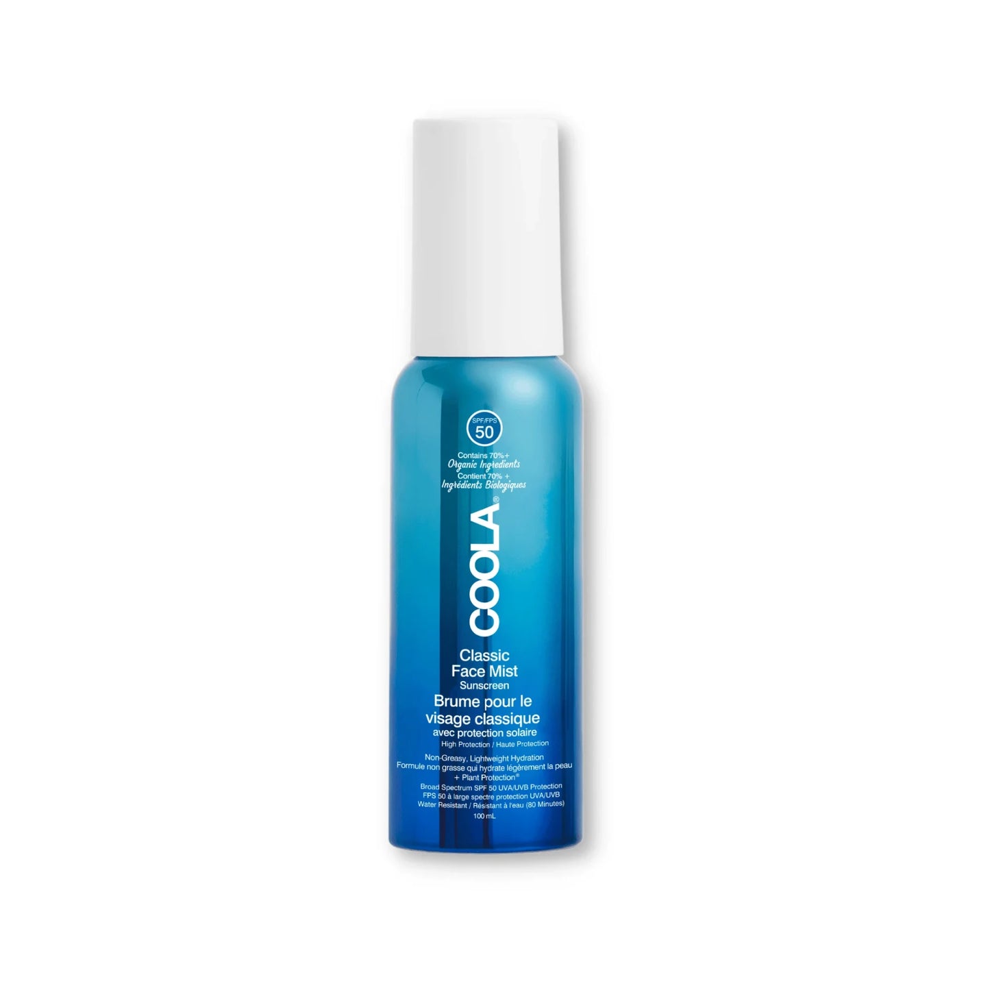 Coola Classic Face Organic Sunscreen Mist SPF50