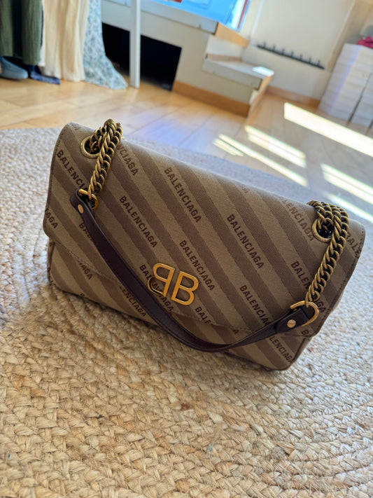 Balenciaga Monogram Handtasche Beige